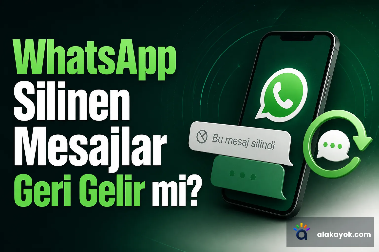 WhatsApp Silinen Mesajlar Geri Gelir mi?