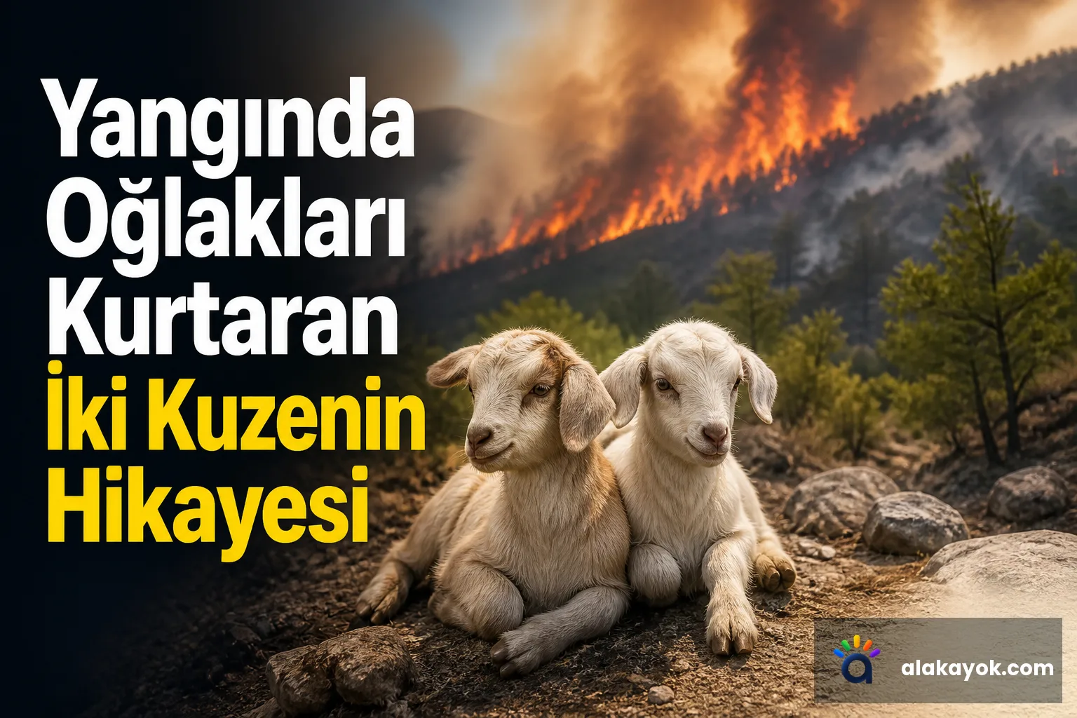 Yangında Oğlakları Kurtaran İki Kuzenin Hikayesi