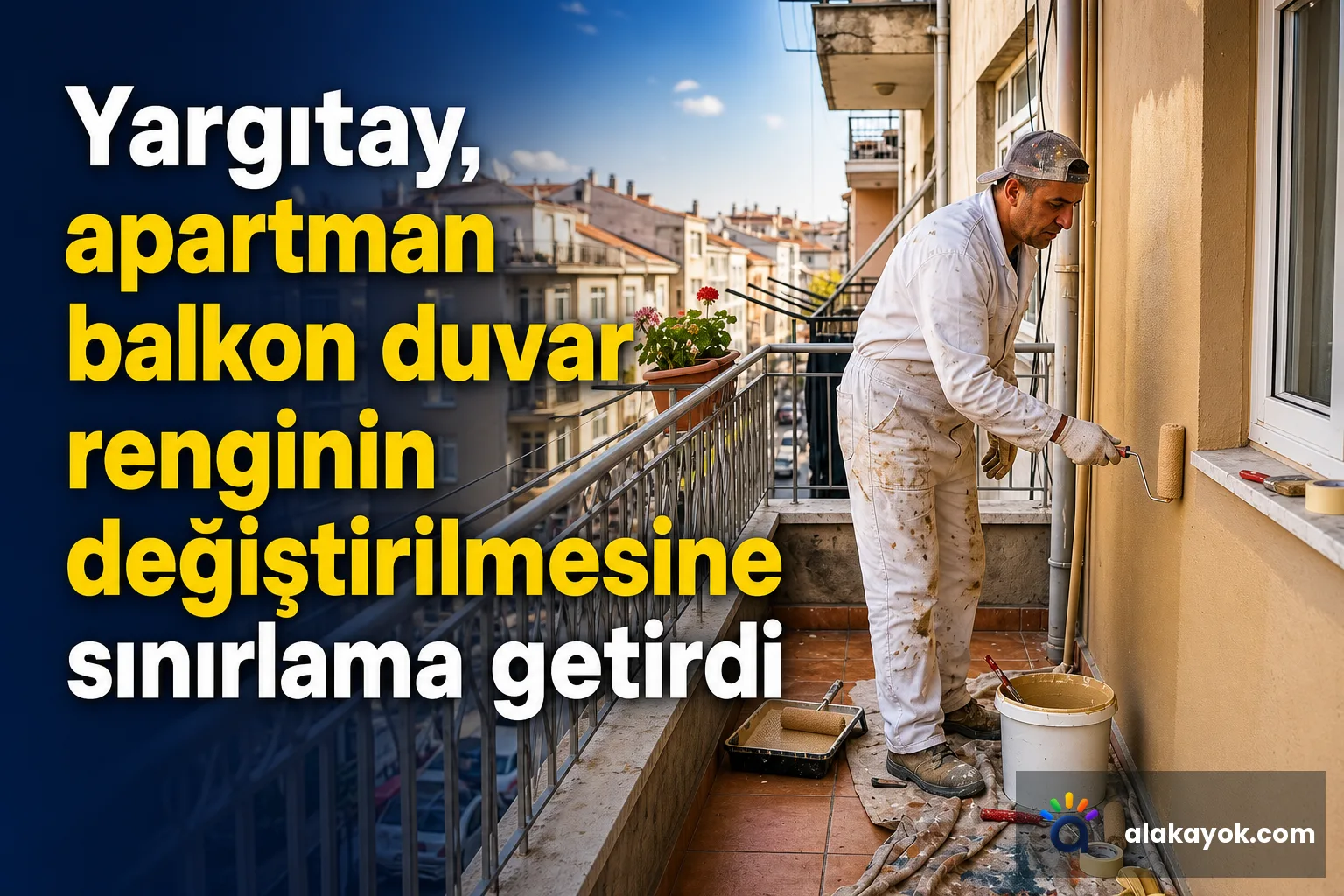 Yargıtay, apartman balkon duvar renginin değiştirilmesine sınırlama getirdi