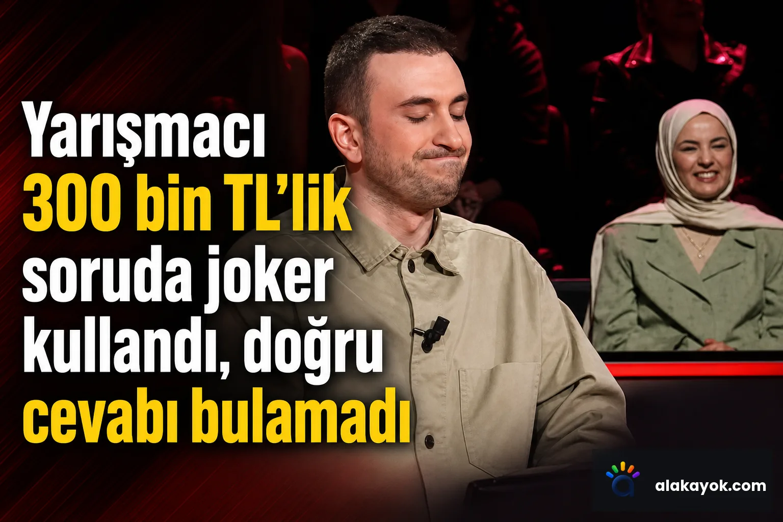 Yarışmacı 300 bin TL'lik soruda joker kullandı, doğru cevabı bulamadı