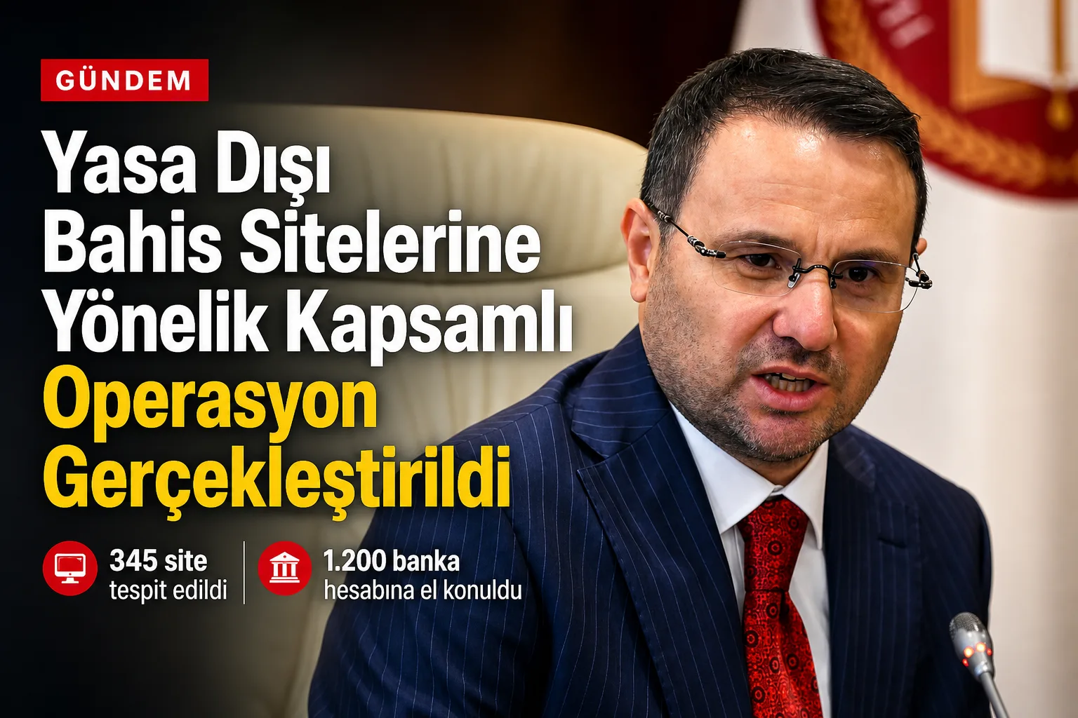 Yasa Dışı Bahis Sitelerine Yönelik Kapsamlı Operasyon Gerçekleştirildi
