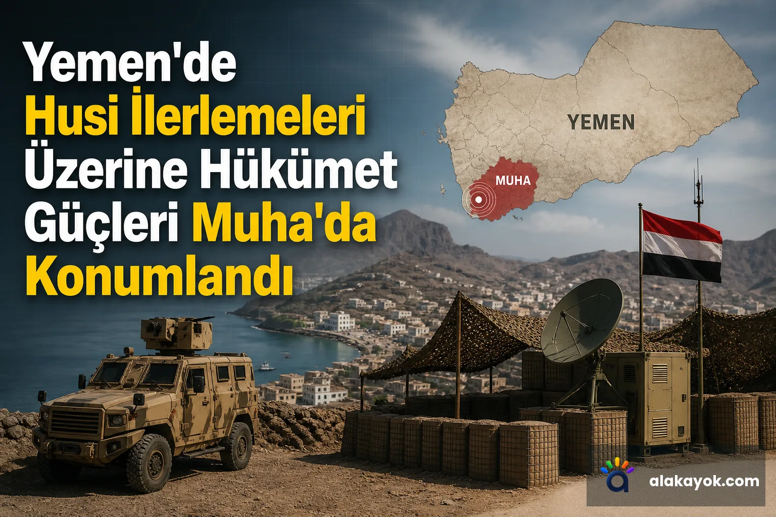 Yemen'de Husi İlerlemeleri Üzerine Hükümet Güçleri Muha'da Konumlandı