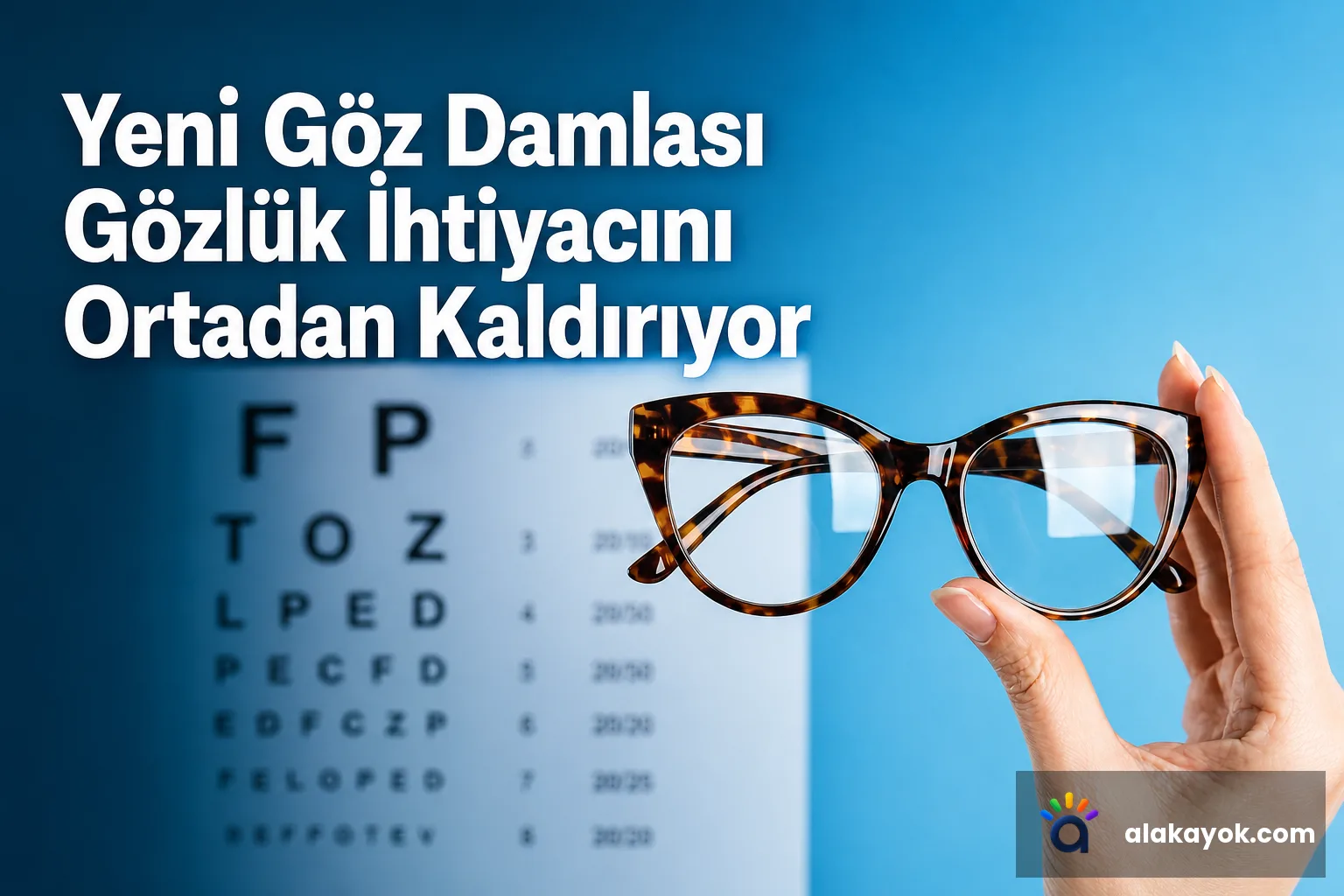 Yeni Göz Damlası Gözlük İhtiyacını Ortadan Kaldırıyor