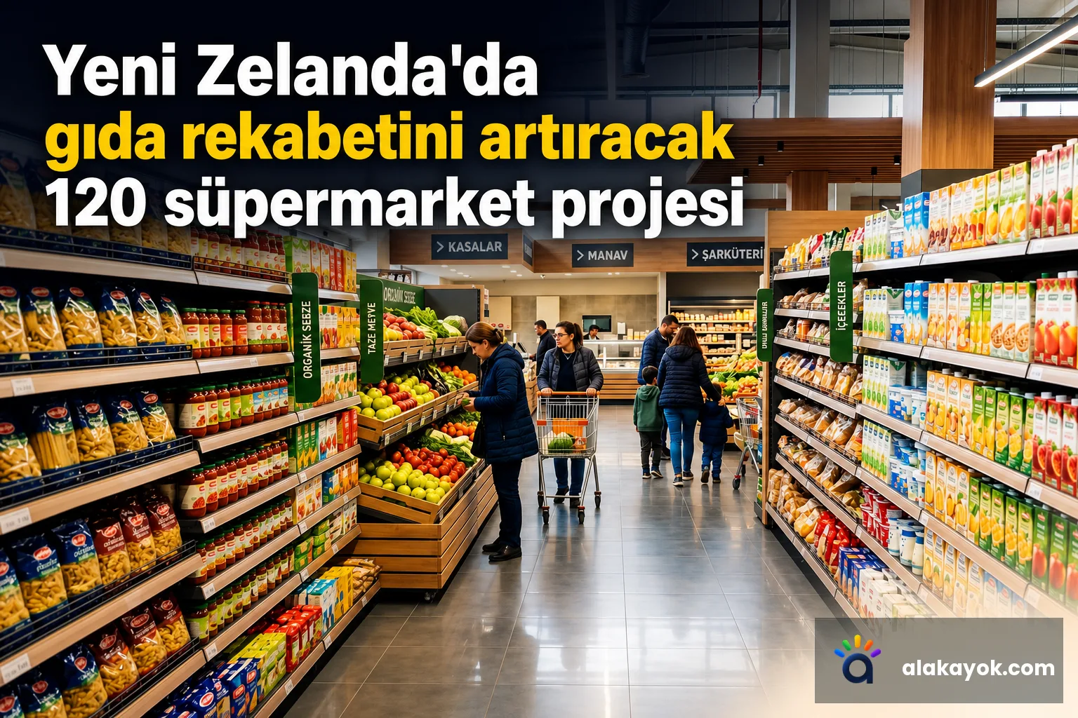 Yeni Zelanda'da gıda rekabetini artıracak 120 süpermarket projesi