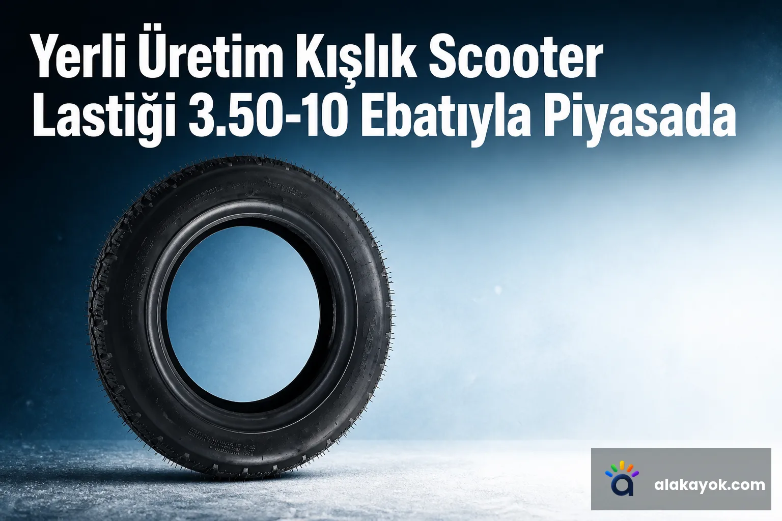 Yerli Üretim Kışlık Scooter Lastiği 3.50-10 Ebatıyla Piyasada