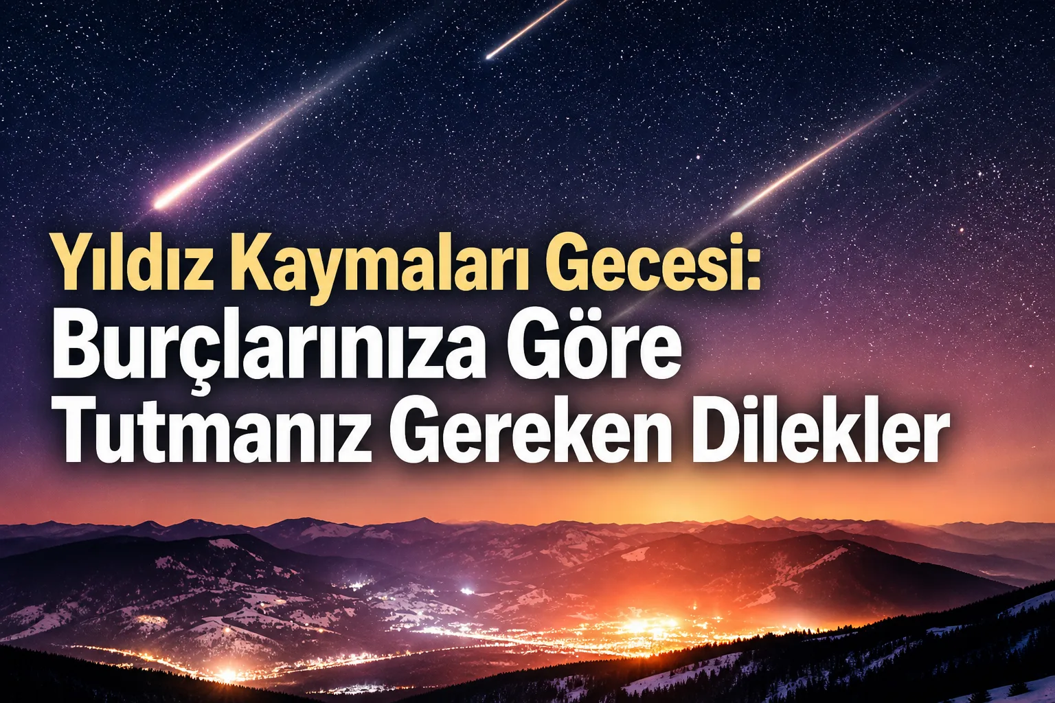 Yıldız Kaymaları Gecesi: Burçlarınıza Göre Tutmanız Gereken Dilekler