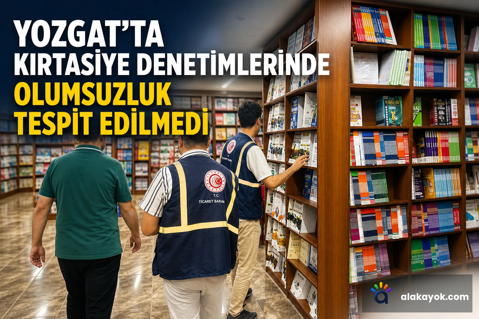Yozgat'ta Kırtasiye Denetimlerinde Olumsuzluk Tespit Edilmedi