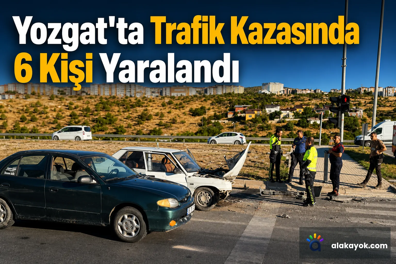 Yozgat'ta Trafik Kazasında 6 Kişi Yaralandı