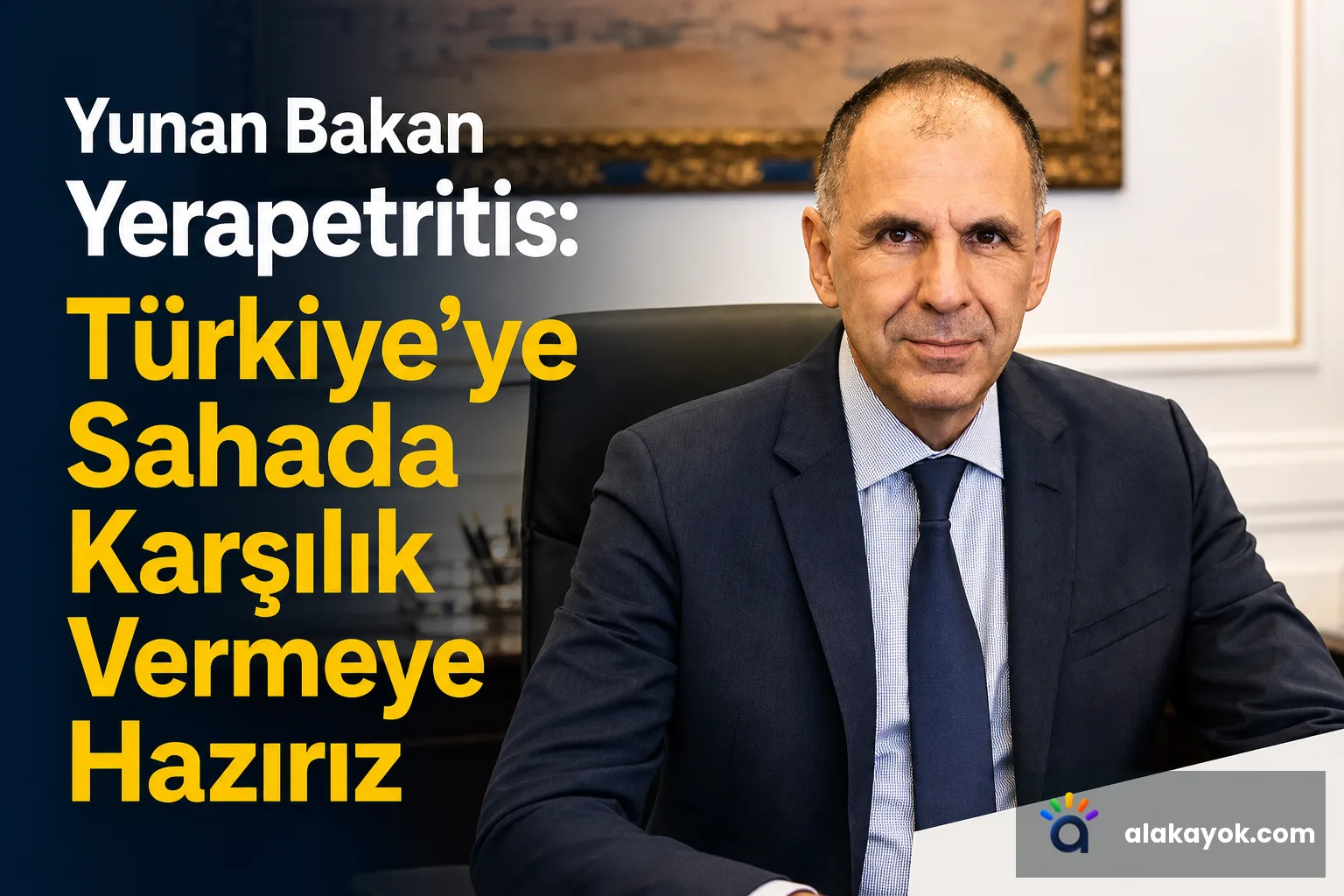 Yunan Bakan Yerapetritis: Türkiye'ye Sahada Karşılık Vermeye Hazırız
