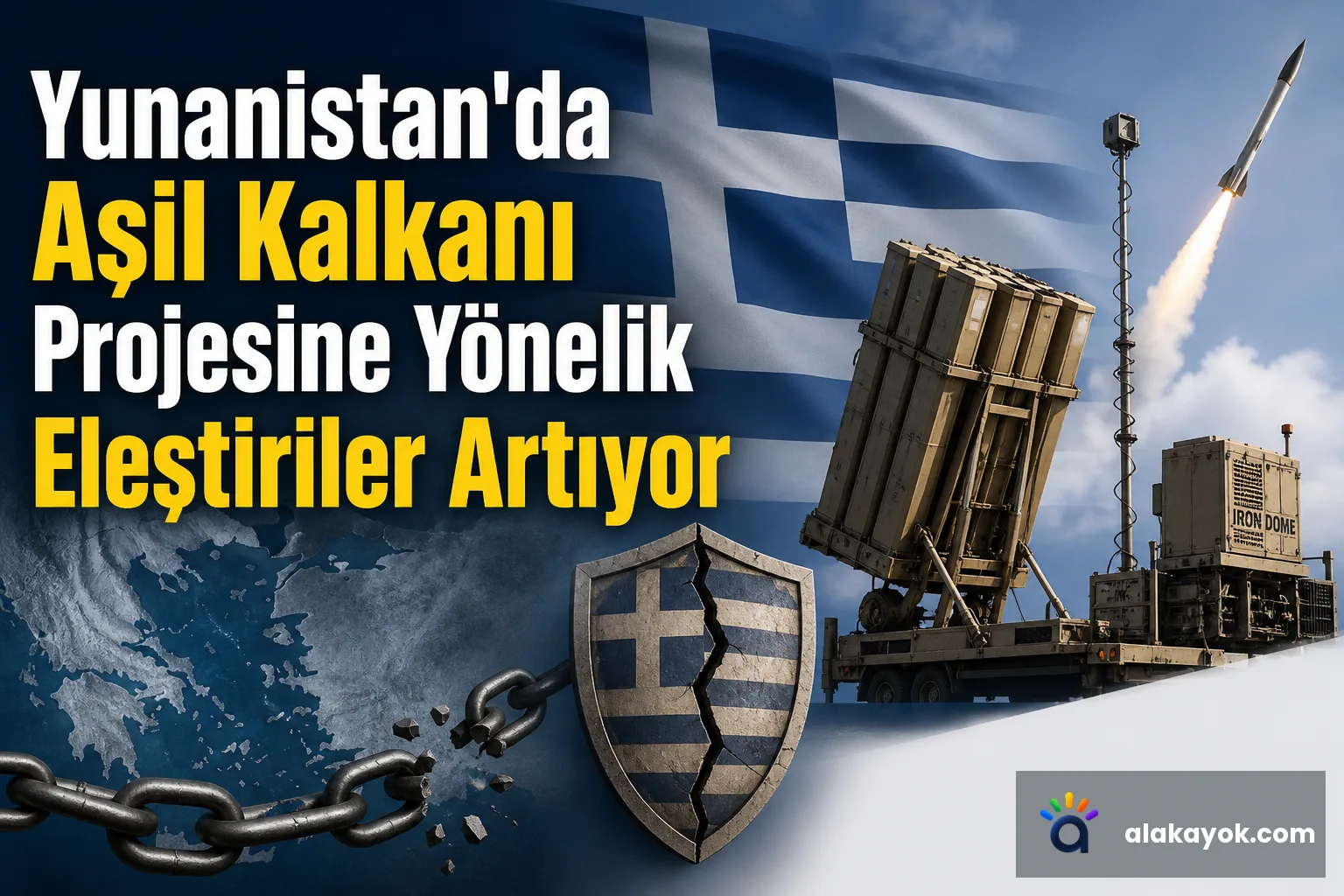 Yunanistan'da Aşil Kalkanı Projesine Yönelik Eleştiriler Artıyor