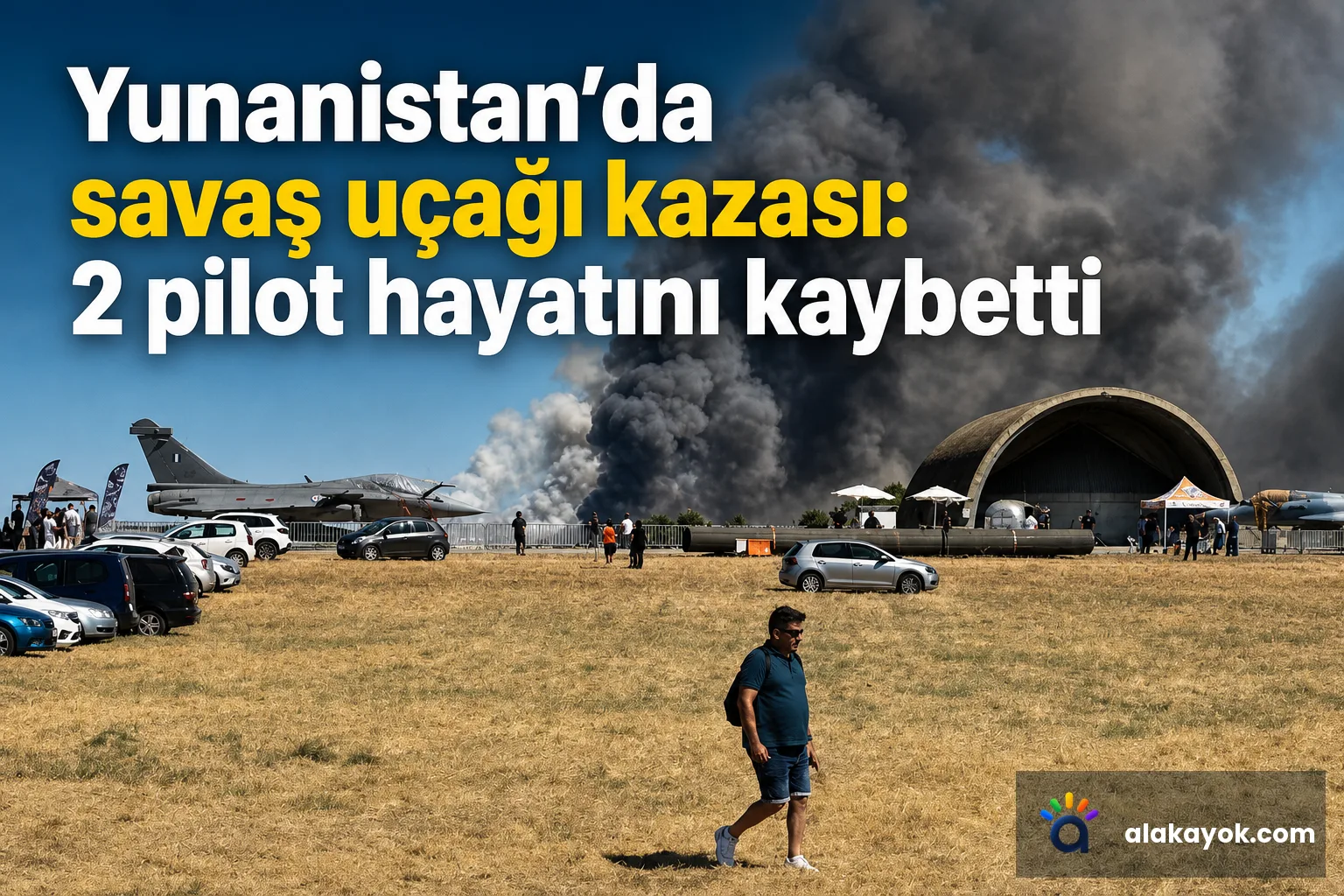 Yunanistan'da savaş uçağı kazası: 2 pilot hayatını kaybetti