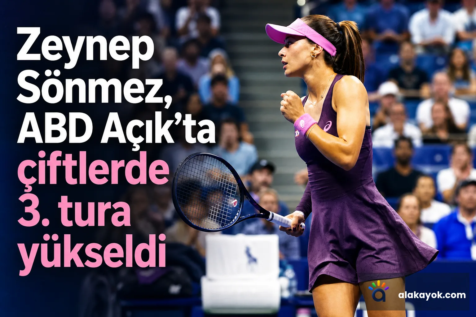 Zeynep Sönmez, ABD Açık'ta çiftlerde 3. tura yükseldi