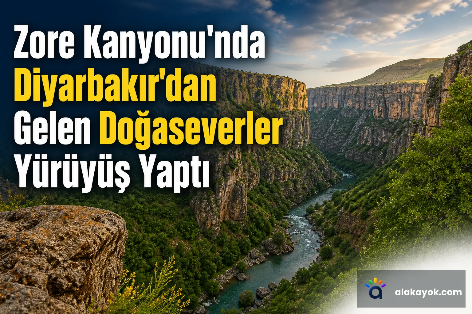 Zore Kanyonu'nda Diyarbakır'dan Gelen Doğaseverler Yürüyüş Yaptı