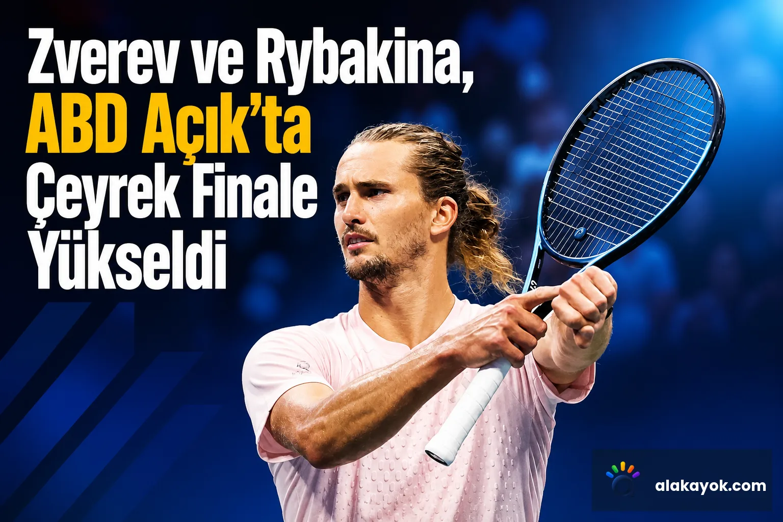 Zverev ve Rybakina, ABD Açık'ta Çeyrek Finale Yükseldi